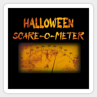 Funny Halloween scare-o-meter - analogue gauge Sticker